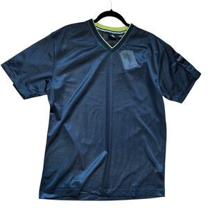 Guess Vintage V-Neck Mesh See Thru Sheer Y2K Tee Jersey